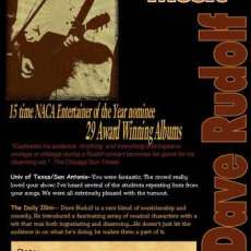 Dave Rudolf Acoustic Poster