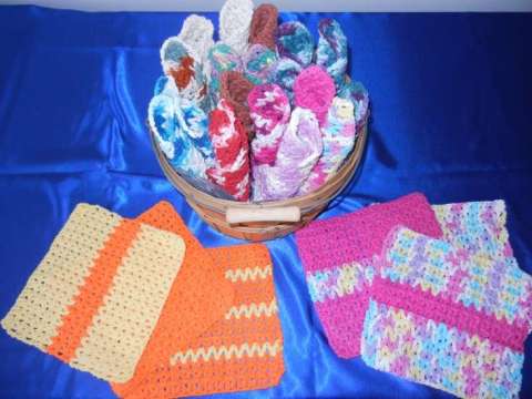100% cotton crochet beautidul dish clothes or use as coasters