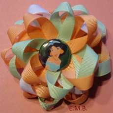 princess inspired loopy loop bow