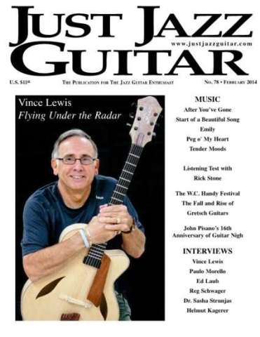 Cover Story and interview Just Jazz Guitar Magazine Feb 2014