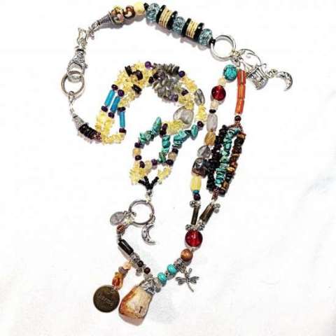 Traveling Gypsy ~ OOAK Original Necklace by the Barefoot Tortuga