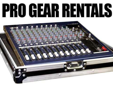 We rent Professional PA Systems