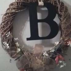 "B"Wreath