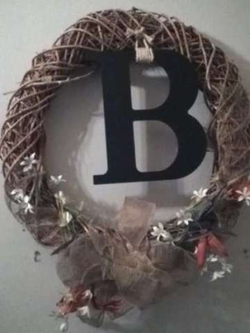 "B"Wreath