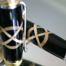 Handcrafted double Celtic knot fine writing pen