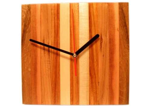 Handcrafted wood clock