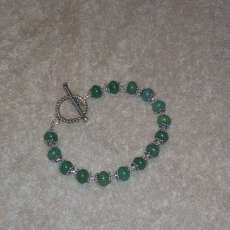 Sterling and Jade Bracelet