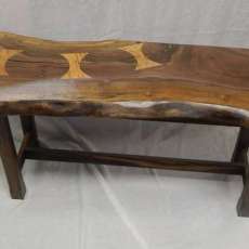 live edge bench
