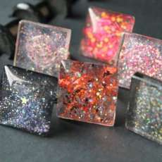 Nail polish and wire wrapped rings