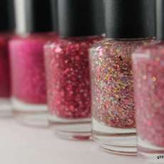 Handmade glitter nail polish