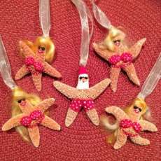 Bikini Girl & Santa Ornaments