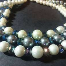 Crystal and Glass Pearl Necklaces.