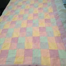 Pastel baby quilt