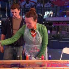 At Dark Nights at L.A. Live