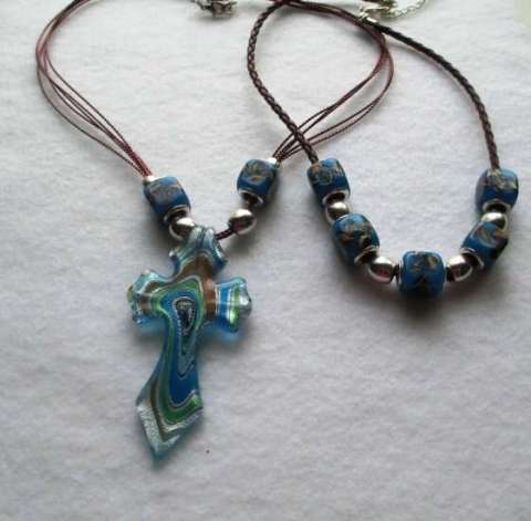 his and hers Christian necklace set