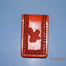 Hand Crafted Leather Money Clip 1