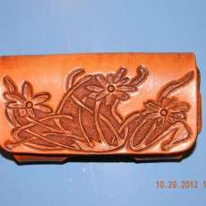 Hand Crafted Leather Eye Glasses Case