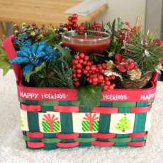 Christmas Basket With Clove Candle