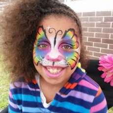 Rainbow tiger butterfly