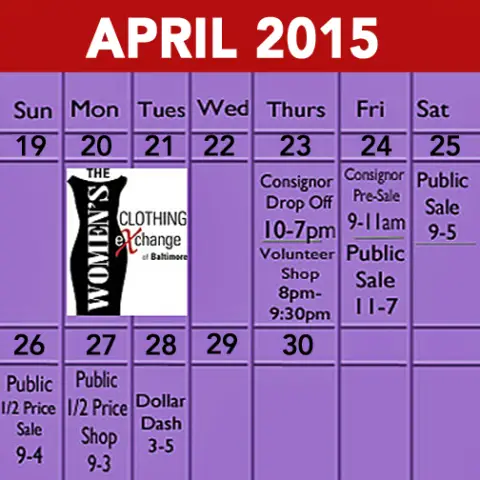Spring 2015 Calendar