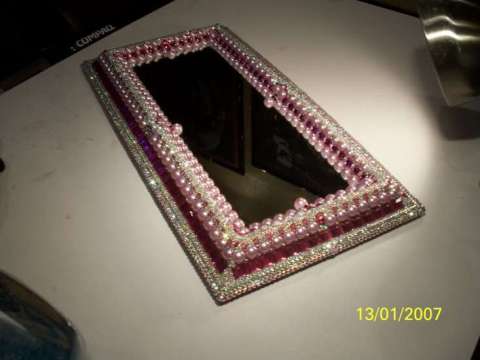 9 x 17 in mirror/cosmetic/perfume tray