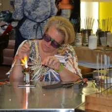 Working on the torch