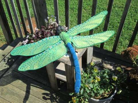 Large Green & Blue Dragonfly