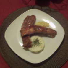 Rib platter w/ corn relish