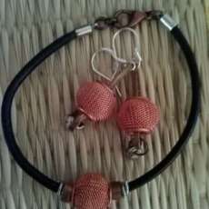 Basketball Earrings & Bracelet