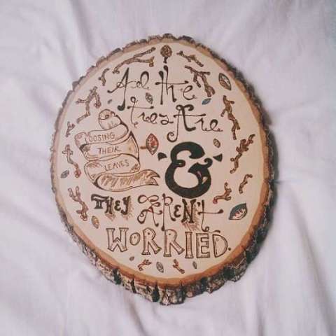 CUSTOM worded wood slice!