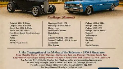 Carthage Maple Leaf Car Show