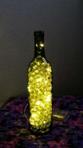Wine Bottle Lamp with batteries
