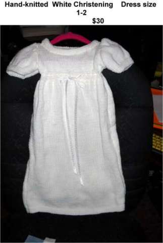 Christning Dress Size 1-2 White