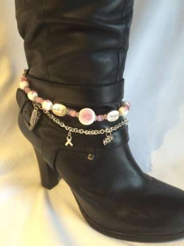 Boot Bling Breast Cancer Awareness