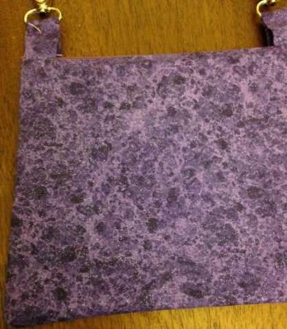 Purple Glitter Belt Pouch