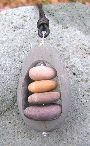 Cape Cod Beach Stone Jewelry by KEM Designs
