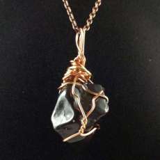 Obsidian pendant