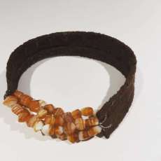 Burnt Orange Leather Bracelet