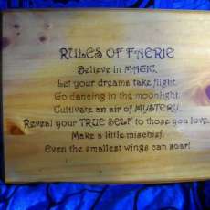 Rules of Faerie Plaque