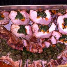 Hog-N-Sauce Stuffed, Smoked Pork Loin