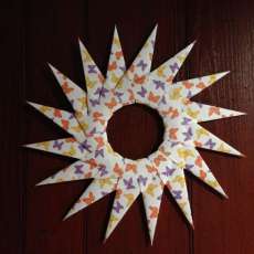 Spiky Wreath with Butterfly Pattern