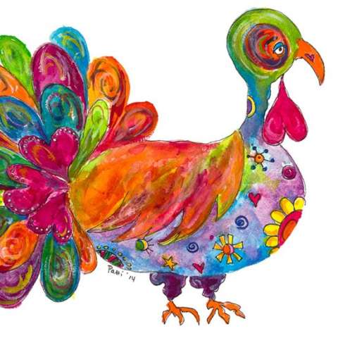 Whimsical Turkey Trivet