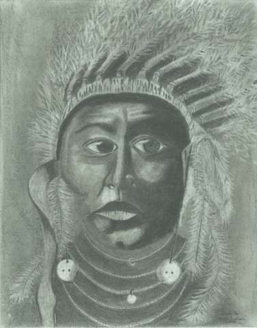 Crow Indian Charcoal original