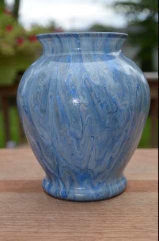 Fluid Acrylic on Glass Painted Vase