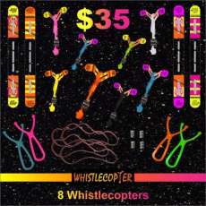 Eight Whistlecopter Copters