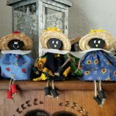 Crow and Ladybug Dolls