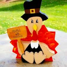 Thanksgiving Turkey With Sign