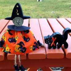 Witch Doll and Black Cat