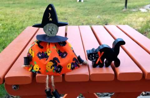 Witch Doll and Black Cat