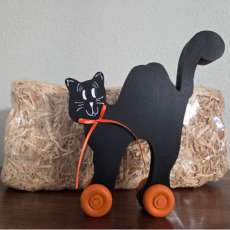 Black Cat on Wheels
